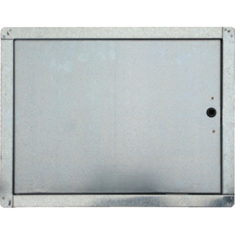 SPORTELLO IN LAMIERA ZINCATA- cm.29x29h.