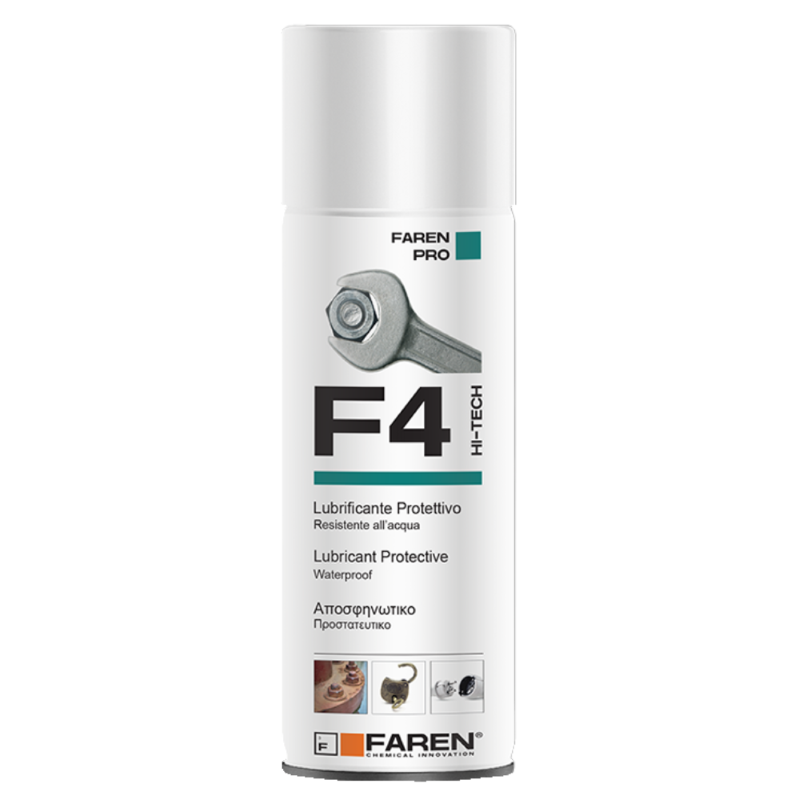 LUBRIFICANTE PROTETTIVO RESISTENTE ALL' ACQUA F4 SPRAY FAREN - ML.400