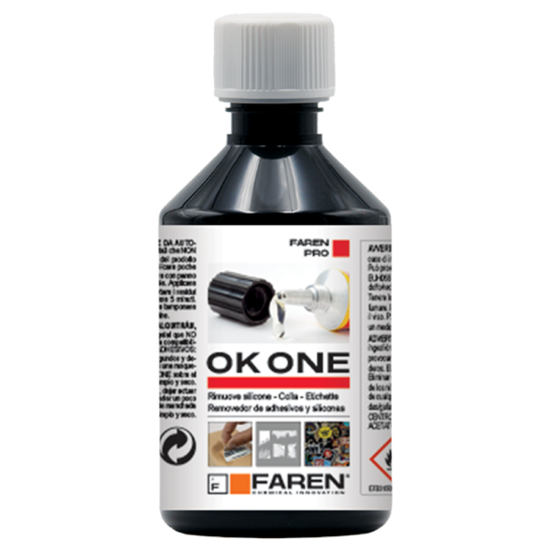 RIMUOVI SILICONE COLLE E ETICHETTE LIQUIDO OK ONE - ML.250