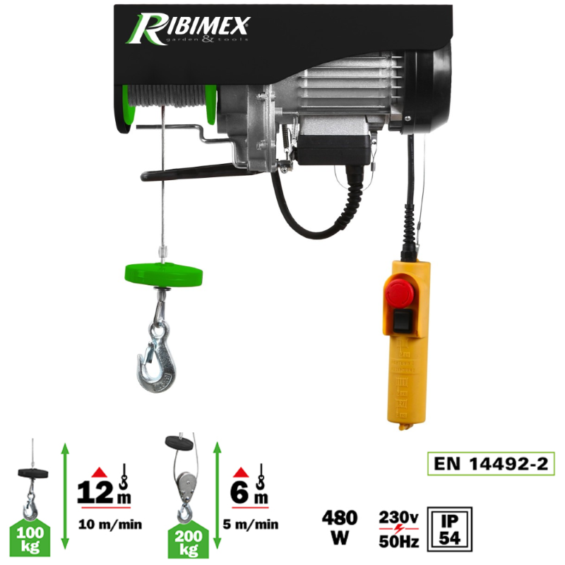 PARANCO ELETTRICO KG.100-200 - 450W CAVO MT.12