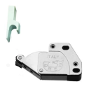 CRICCHETTO A SPINTA MINI LATCH CON RISCONTRO - mm.36x28x11 - bianco