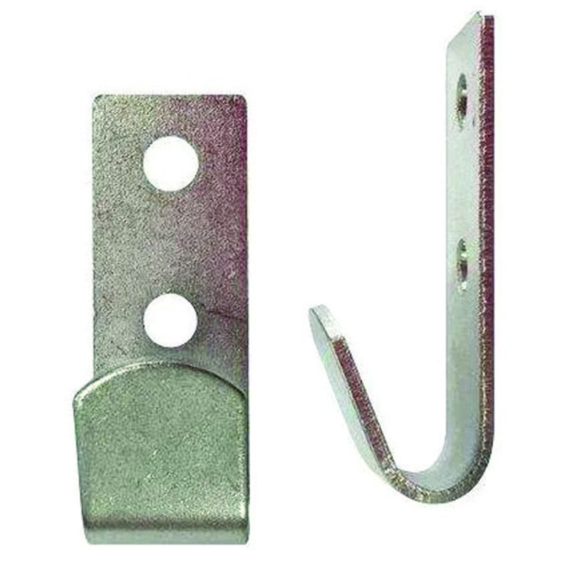 GANCI PER TELO FUNE CAVO IN ACCIAO ZINCATO- mm.15x31 lunghezza - conf.pz.2 in blister