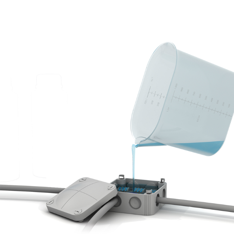 GEL BICOMPONENTE ISOLANTE PER CONTATTI ELETTRICI IN FLACONI ETELEC MP0100 - LT.1