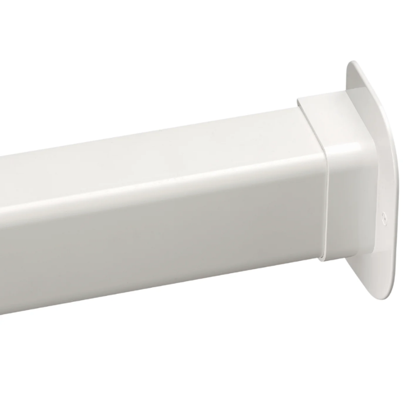 PASSAGGIO A MURO LINEARE DRITTO PER CANALINA 80X60 BIANCA DI CONDIZIONAMENTO EC9708060