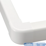 ANGOLO ESTERNO PER CANALINA 80X60 BIANCA DI CONDIZIONAMENTO EC9208060